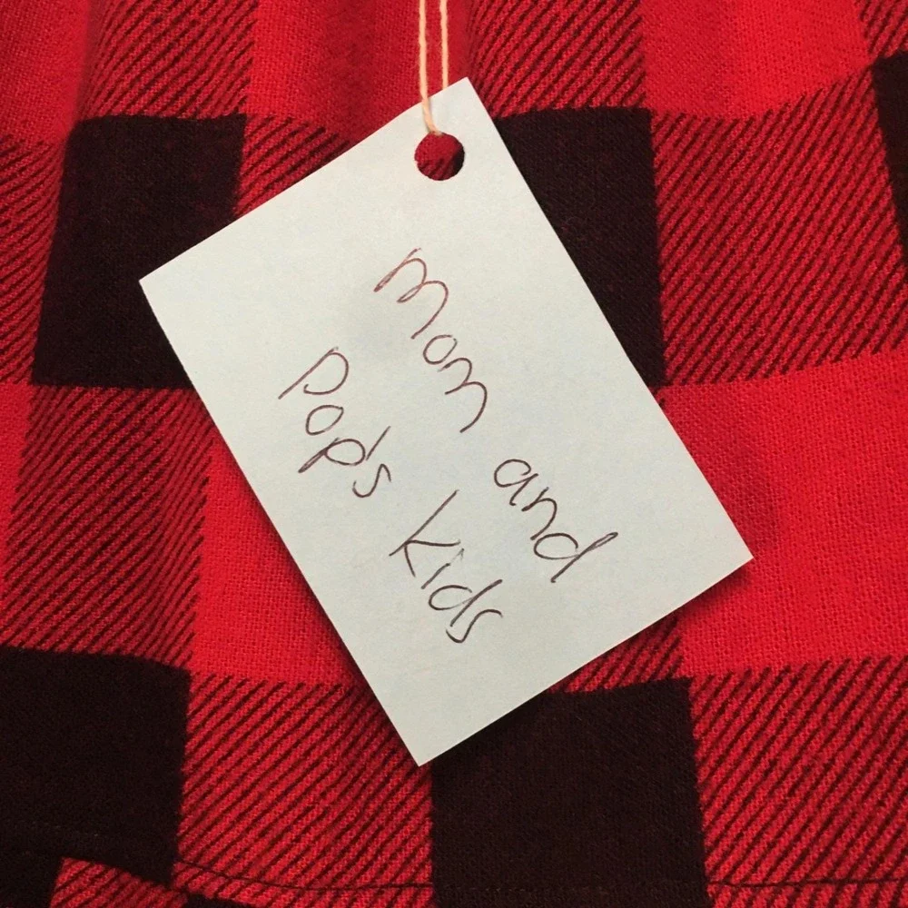 Skirt Flannel Girls M 8 100% Cotton Checks Maxi Ruffle Tier Mom and Pop's Kids